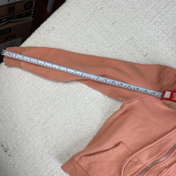 True religion Womens Sz XS Foil Silver Logo Buddha Full Zip Hoodie Pink - Picture 10 of 16